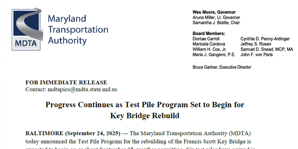 pile driving press release screenshot
