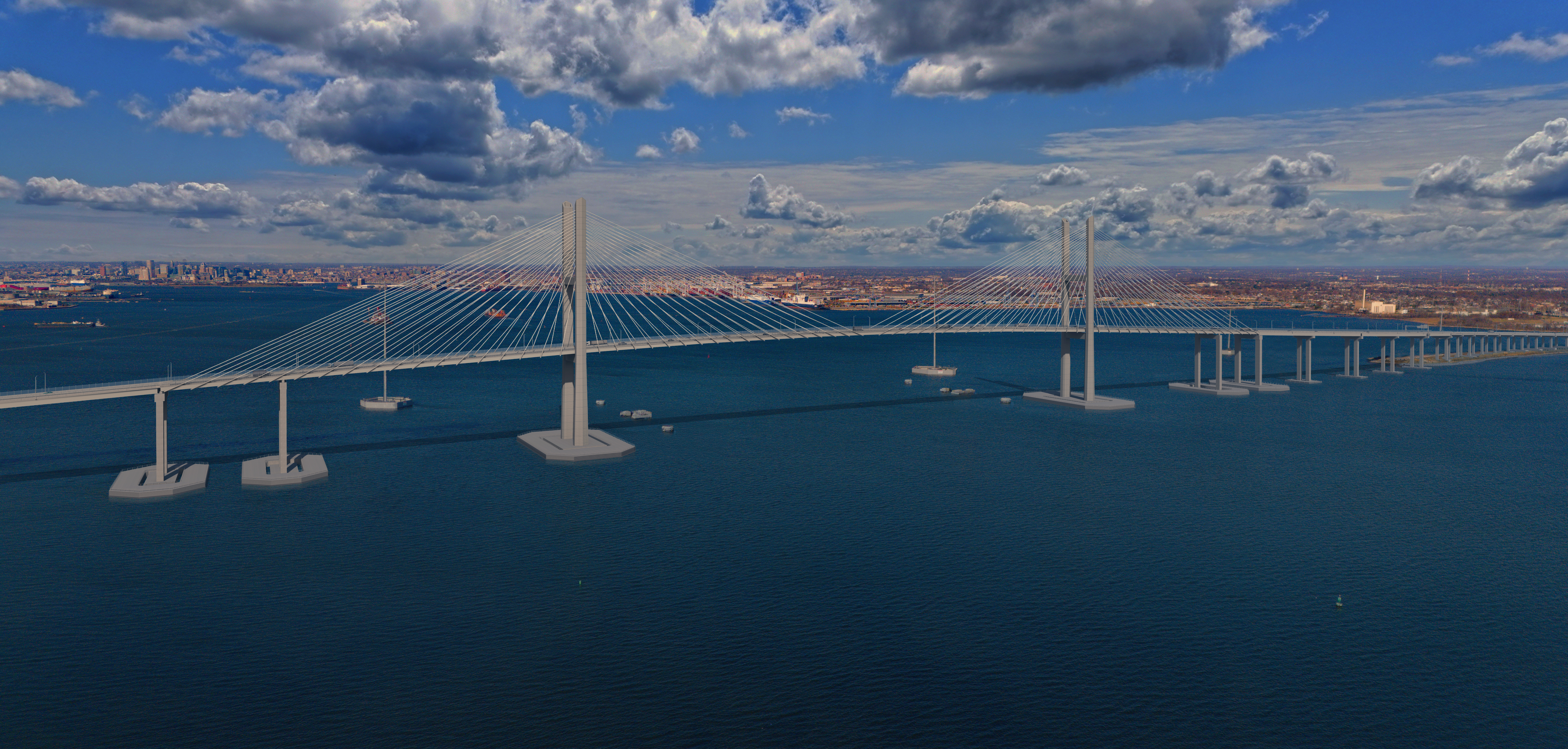 Port View of the Key Bridge