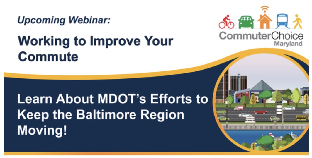 Commuter Choice webinar ad, learn about MDOTS's efforts