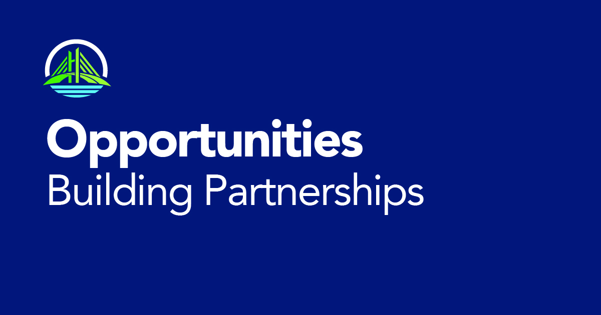 Image with the text Opportunities Building Partnerships