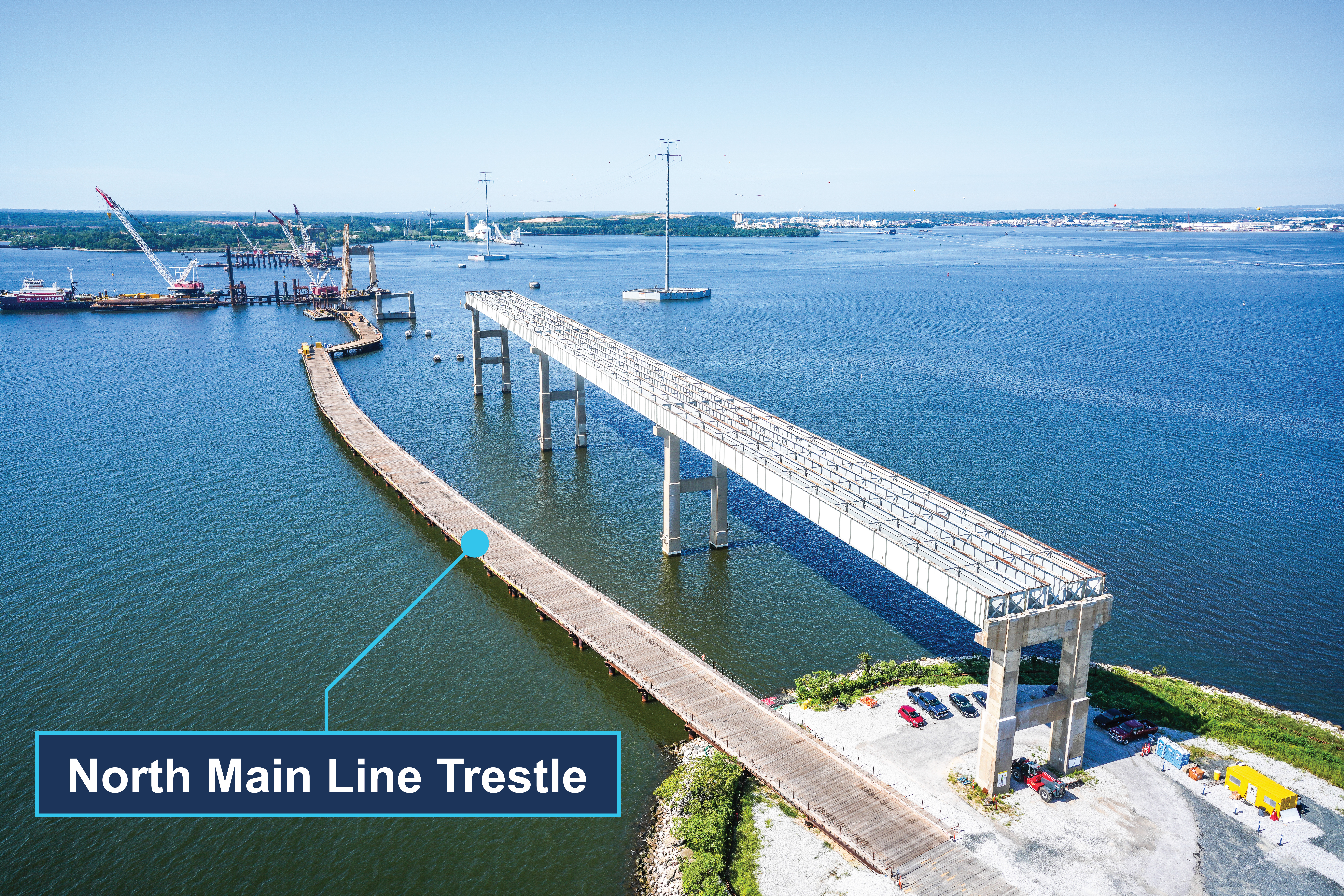 Image of aerial view of North Mainline Trestle